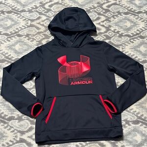 Under Armour Black and Red Kids Hoodie